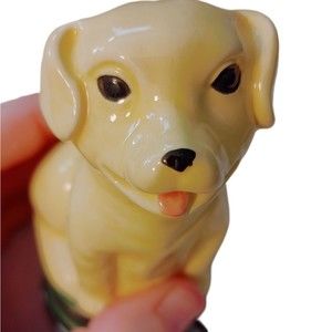 Ceramic Yellow Lab Storage Jar